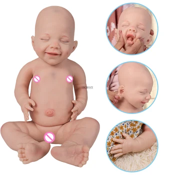 Whole Silicone Reborn Baby Doll Flexible Girl Bebe Handmade 3D Skin Visible Veins Full Body Solid Silicone for Children Žaislai